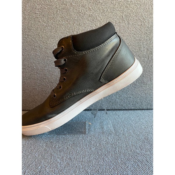 Perry Ellis Mens high top sneakers, size 8, gray/black, Santa Cruze, like new - Picture 3 of 10